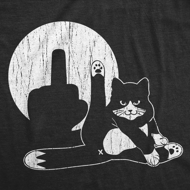 Cat Middle Finger Puppet Show Men's T Shirt