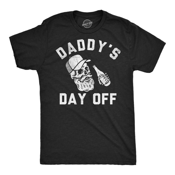 Funny Heather Black - Daddys Day Off Daddys Day Off Mens T Shirt Nerdy drinking Tee