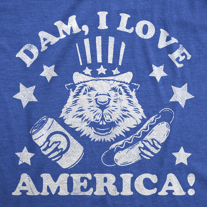 Dam I Love America Men's T Shirt