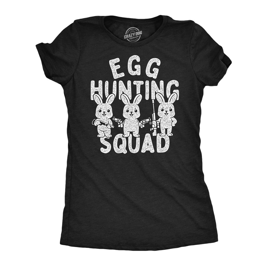 Funny Heather Black - Egg Hunting Egg Hunting Squad Womens T Shirt Nerdy Easter Tee