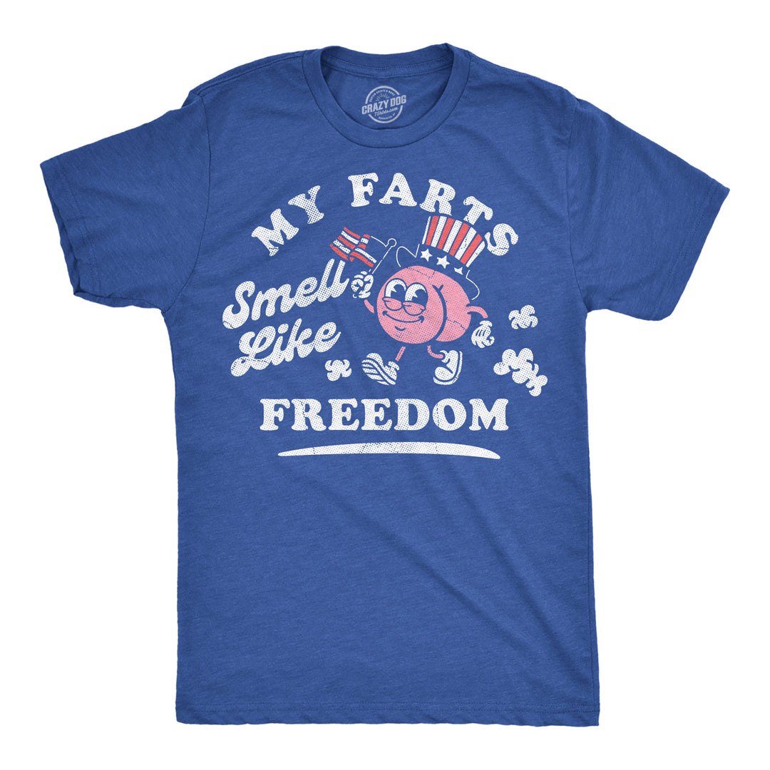 Funny Heather Royal - Farts Freedom My Farts Smell Like Freedom Mens T Shirt Nerdy Fourth Of July toilet Tee