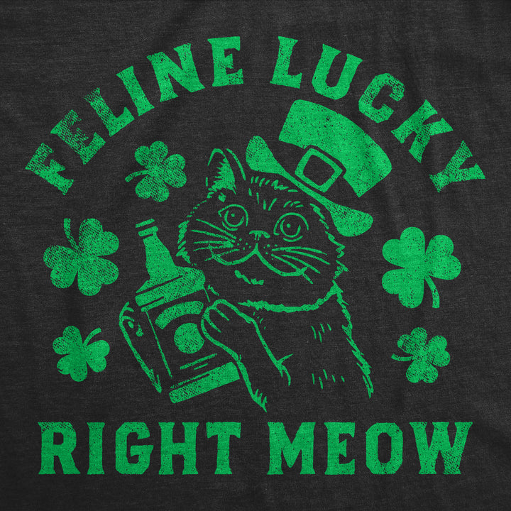 Feline Lucky Right Meow Women's T Shirt