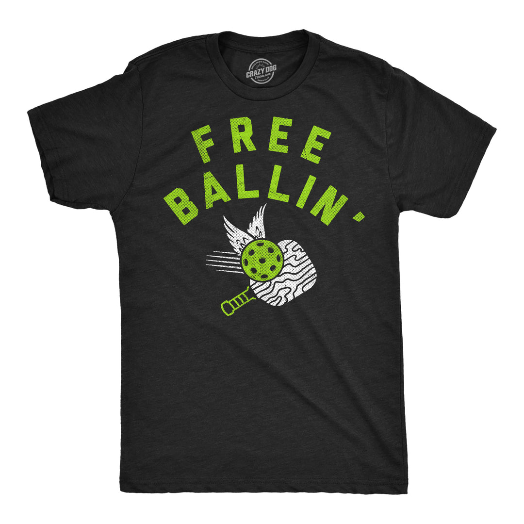 Funny Heather Royal - Free Ballin Free Ballin Mens T Shirt Nerdy Fourth Of July sarcastic Tee