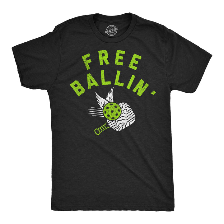 Funny Heather Royal - Free Ballin Free Ballin Mens T Shirt Nerdy Fourth Of July sarcastic Tee