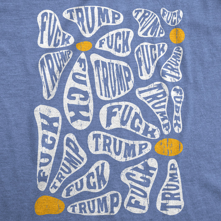 Fuck Trump Retro Flowers Women's T Shirt