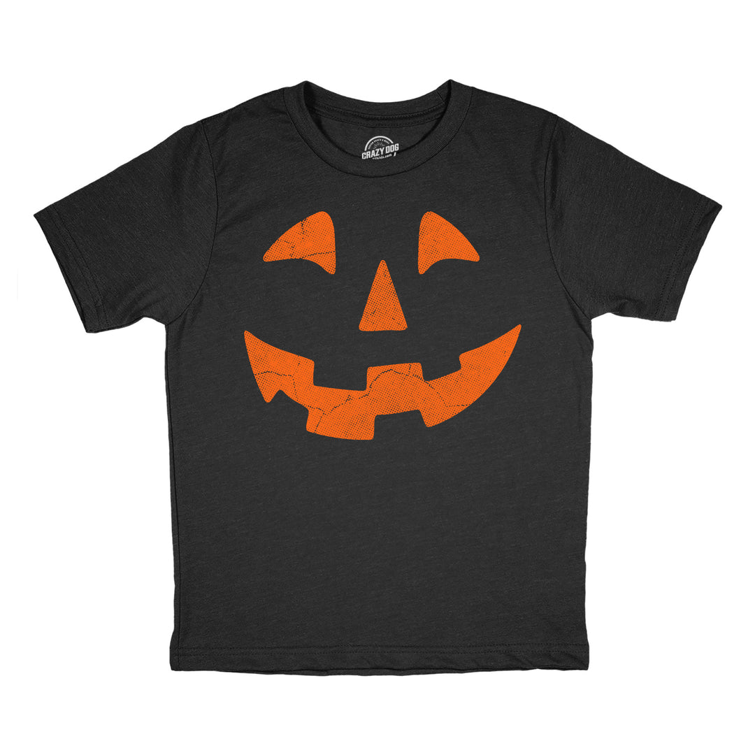 Funny Heather Black - Giant Jack O Lantern Giant Jack O Lantern Youth T Shirt Nerdy Halloween Tee