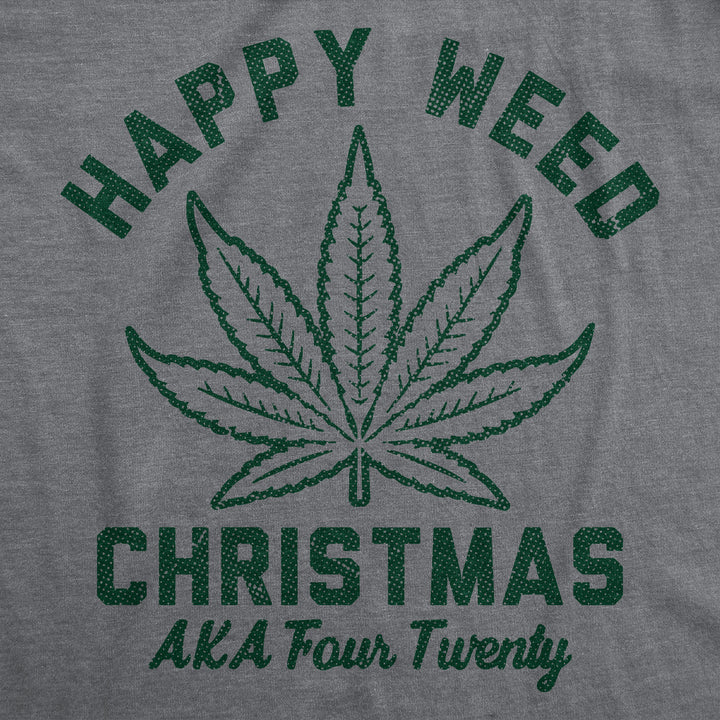 Happy Weed Christmas Men's T Shirt