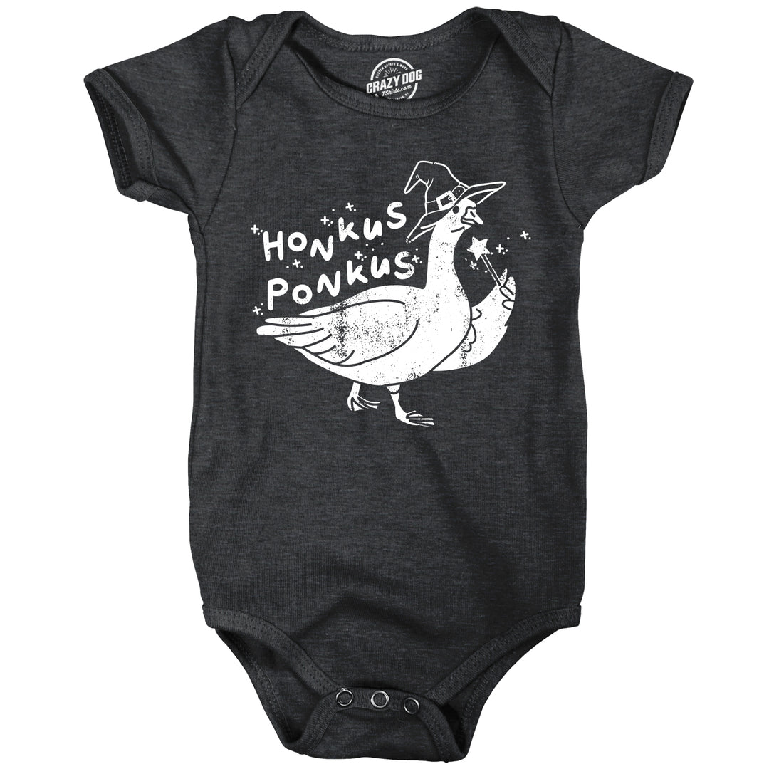 Funny Heather Black - HONKUS Honkus Ponkus Onesie Nerdy Halloween Animal Tee