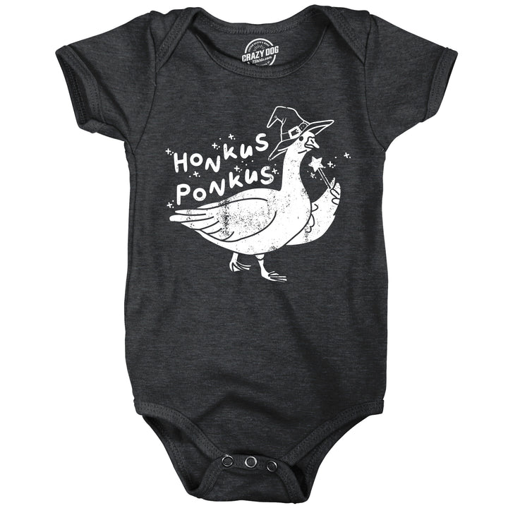 Funny Heather Black - HONKUS Honkus Ponkus Onesie Nerdy Halloween Animal Tee
