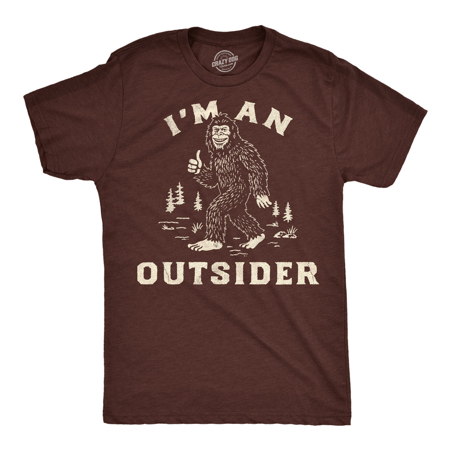 Funny Heather Brown - Im An Outsider Im An Outsider Mens T Shirt Nerdy sarcastic Tee