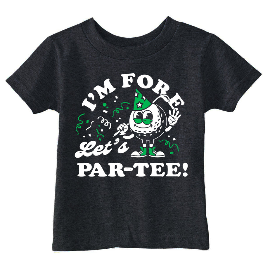 Funny Heather Black -  Fore Par Tee Im Fore Lets Par Tee Toddler T Shirt Nerdy Golf sarcastic Tee