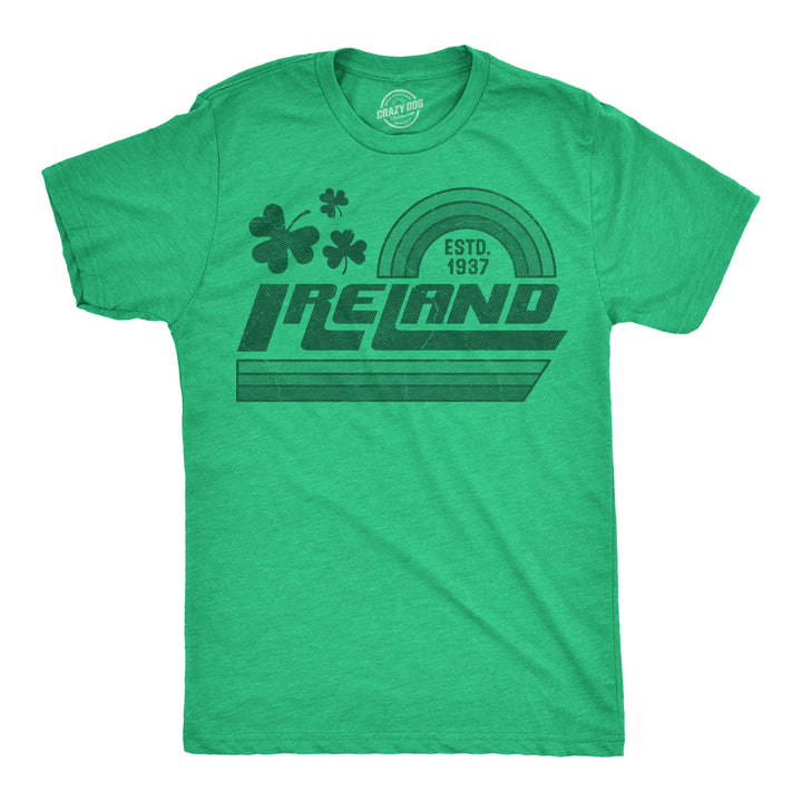 Funny Heather Green - Ireland Ireland Mens T Shirt Nerdy Saint Patrick's Day sarcastic Tee