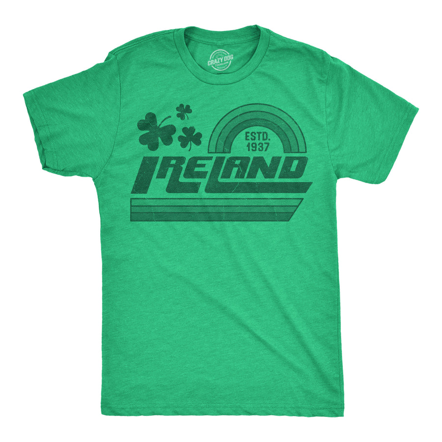 Funny Heather Green - Ireland Ireland Mens T Shirt Nerdy Saint Patrick's Day sarcastic Tee