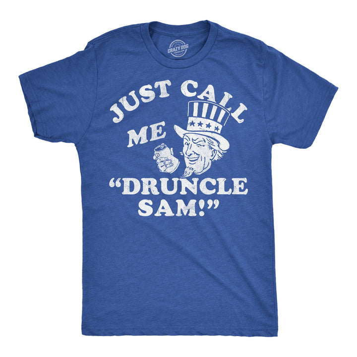 Funny Heather Royal - Druncle Sam Druncle Sam Mens T Shirt Nerdy Fourth Of July drinking sarcastic Tee