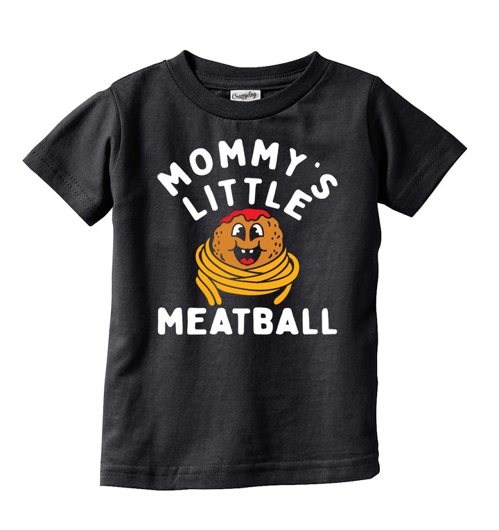 Funny Heather Black - Little Meatball Mommys Little Meatball Toddler T Shirt Nerdy sarcastic Tee