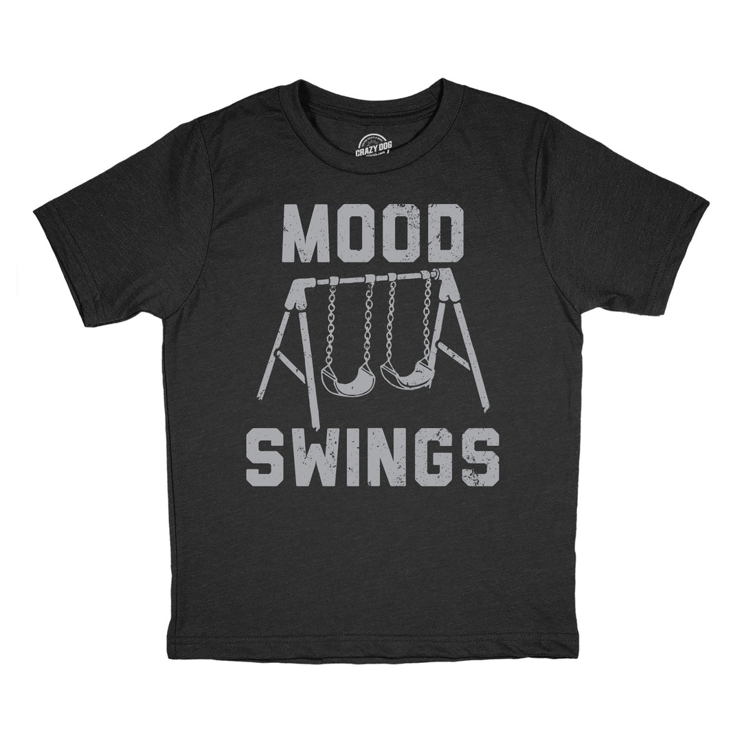 Funny Heather Black - Mood Swings Mood Swings Youth T Shirt Nerdy mental Tee