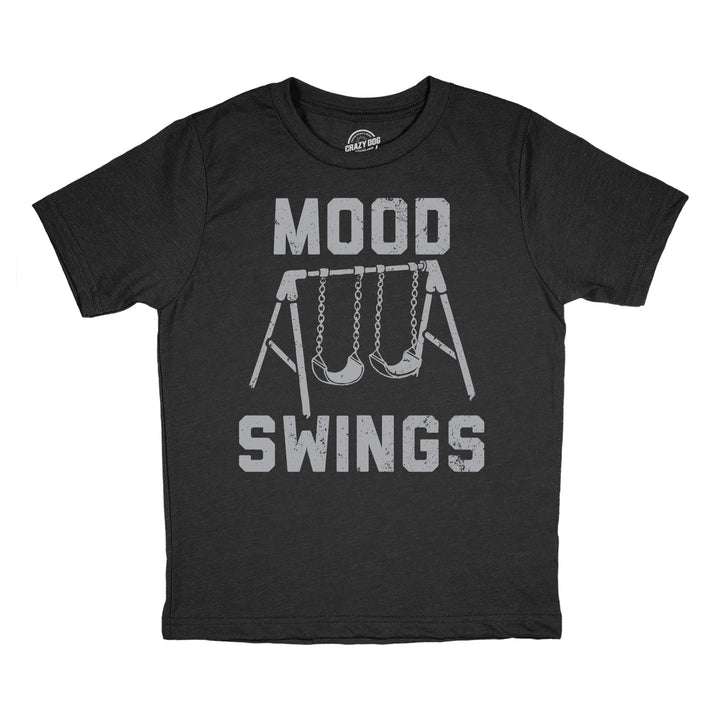 Funny Heather Black - Mood Swings Mood Swings Youth T Shirt Nerdy mental Tee