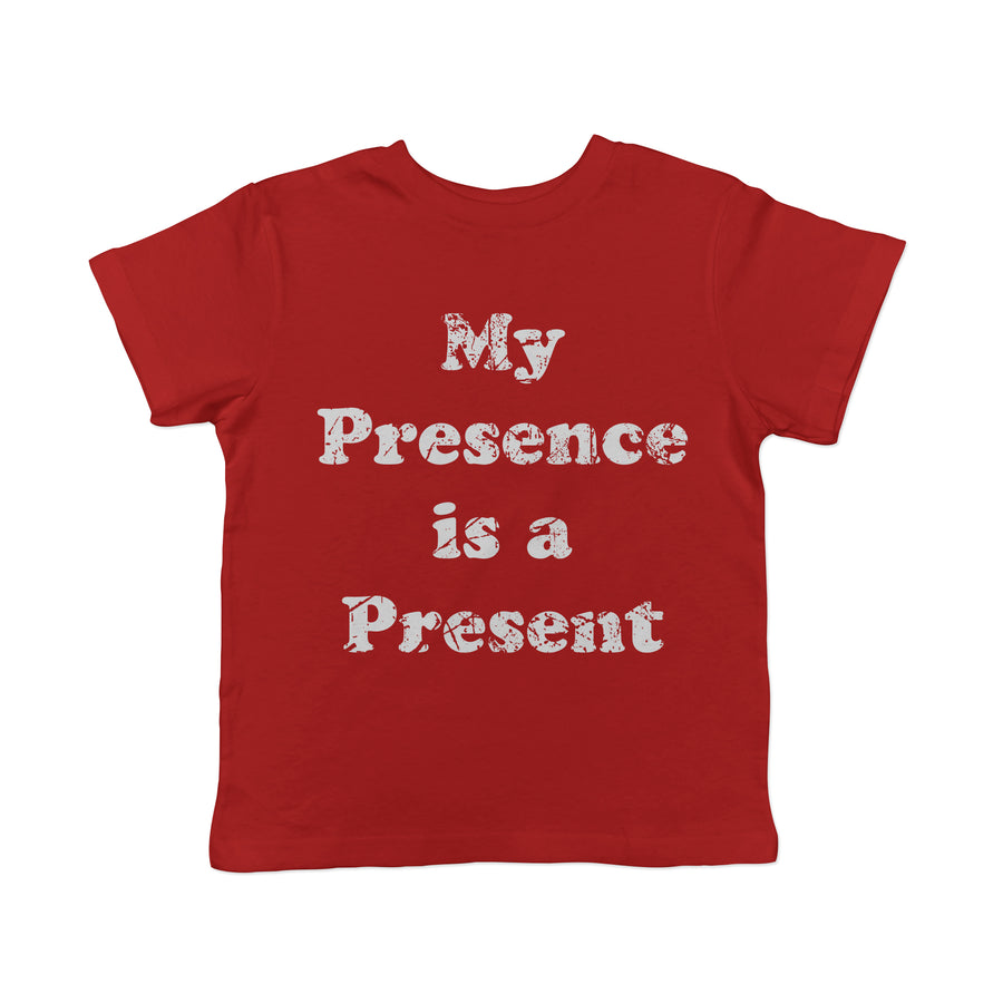 Funny Red - Presant My Presence Is A Present Toddler T Shirt Nerdy Christmas Tee