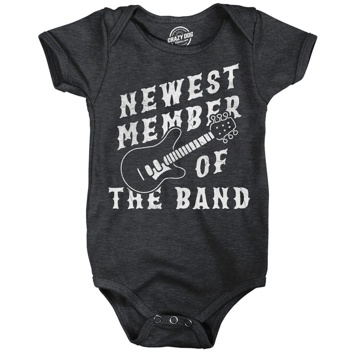 Funny Heather Black - Member Band Newest Member Of The Band Onesie Nerdy music sarcastic Tee