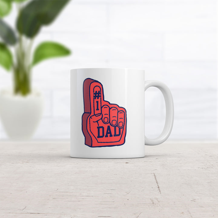 Number One Dad Foam Finger Mug