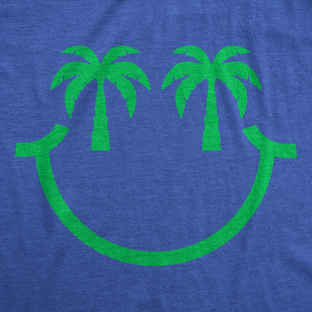 Palm Tree Eyes Smile Women's T Shirt