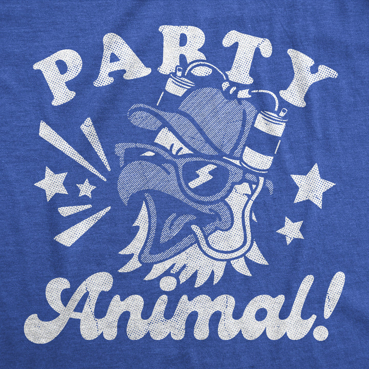 Party Animal Bald Eagle Men's T Shirt