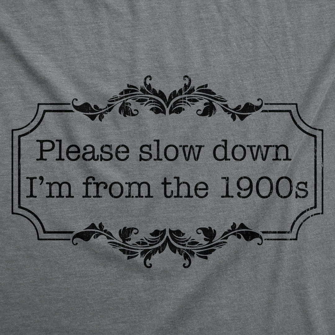 Please Slow Down Im From The 1900s Men's T Shirt