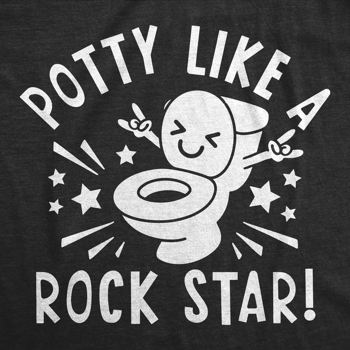 Potty Like A Rock Star Baby Bodysuit