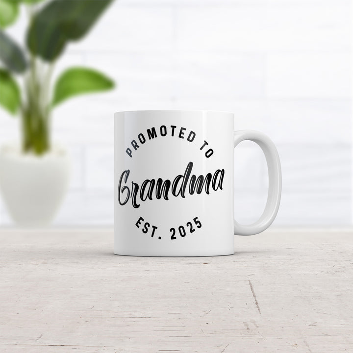 Promoted To Grandma 2025 Mug