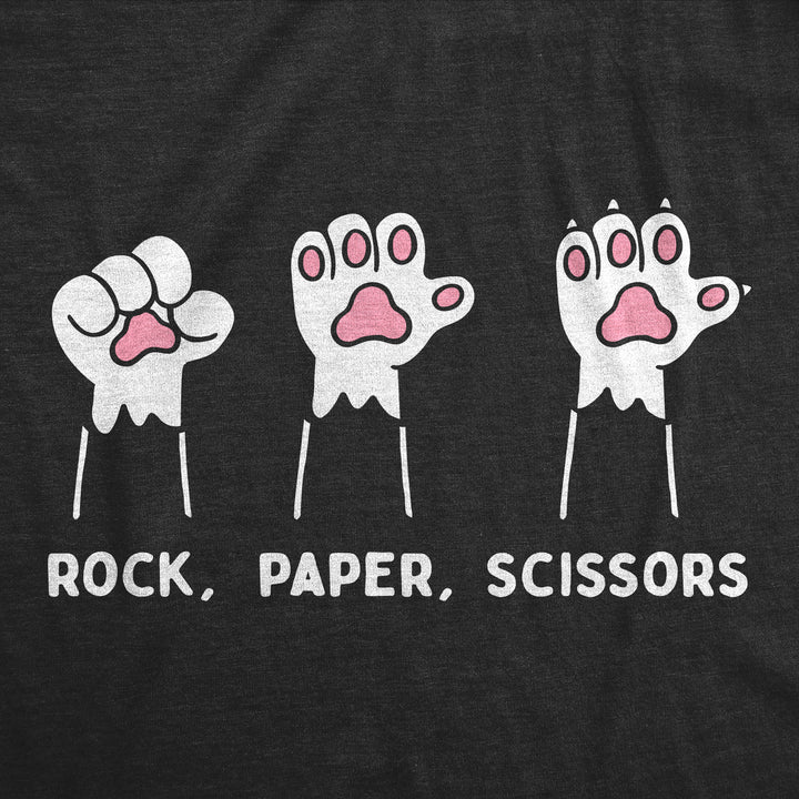 Rock Paper Scissors Cat Paws Women's T Shirt