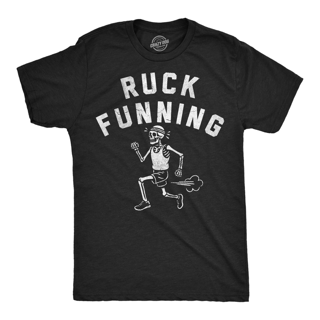 Funny Heather Black - Ruck Funning Ruck Funning Mens T Shirt Nerdy fitness Tee