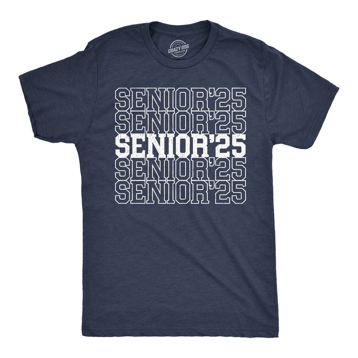 Funny Heather Navy - Senior 25 Senior 25 Mens T Shirt Nerdy sarcastic Tee