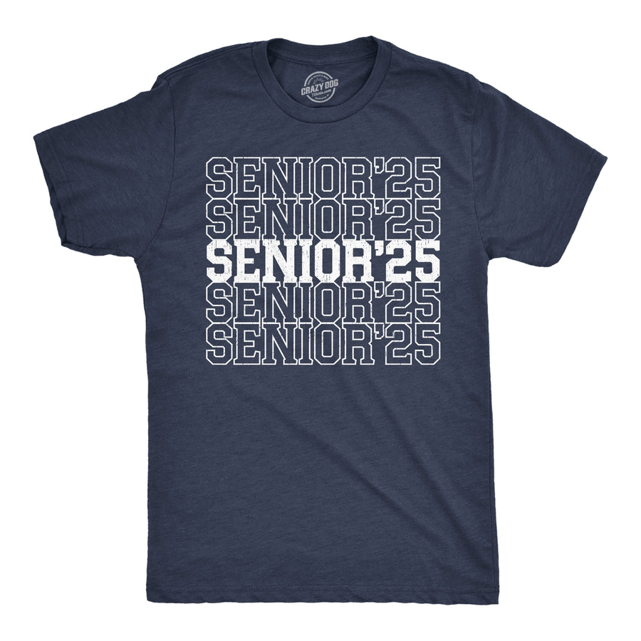 Funny Heather Navy - Senior 25 Senior 25 Mens T Shirt Nerdy sarcastic Tee