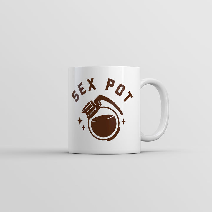 Funny White Sex Pot Coffee Coffee Mug Nerdy Coffee sex Sarcastic Tee