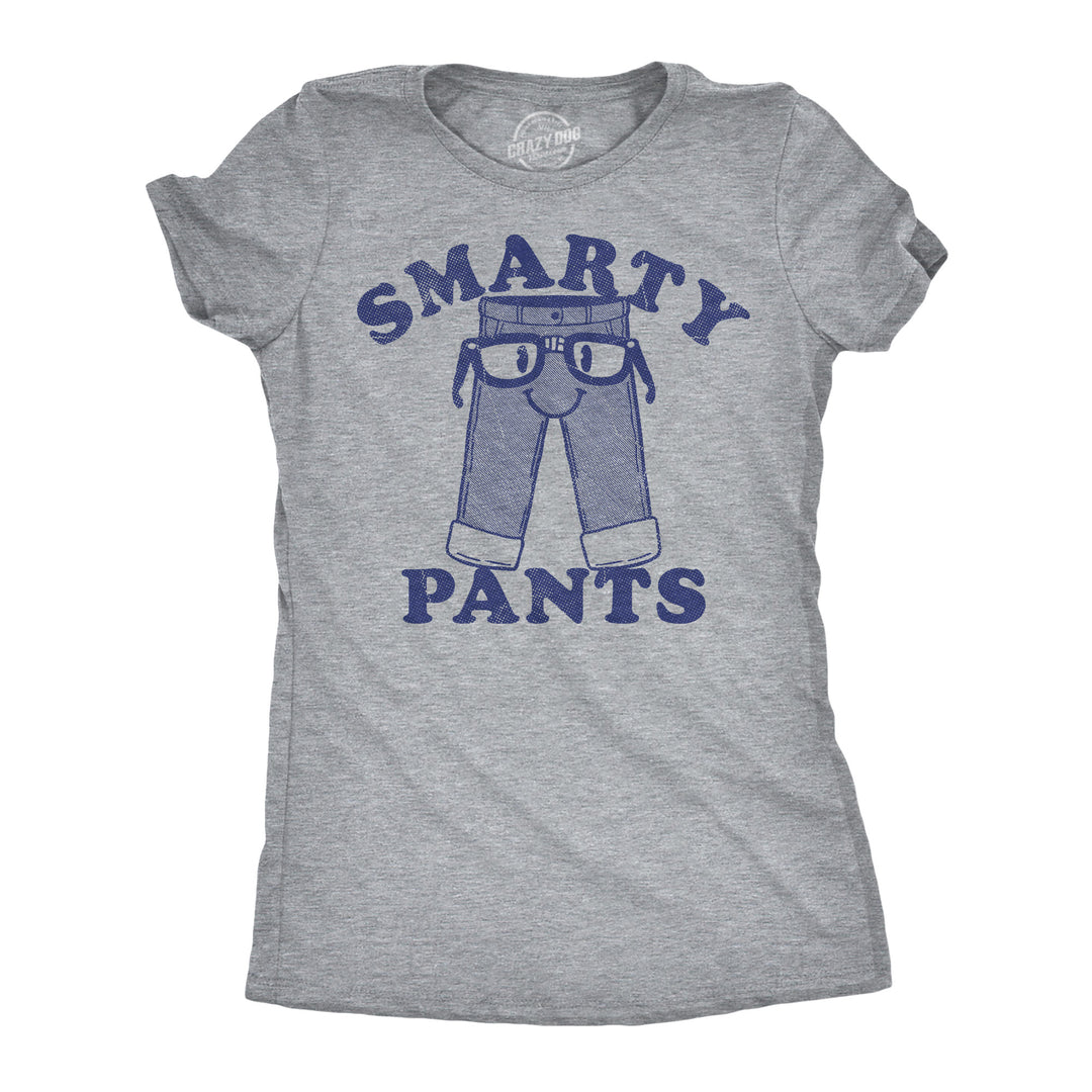 Funny Light Heather Grey - Smarty Pants Smarty Pants Womens T Shirt Nerdy sarcastic Nerdy Tee