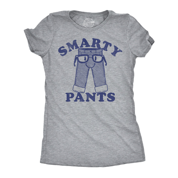 Funny Light Heather Grey - Smarty Pants Smarty Pants Womens T Shirt Nerdy sarcastic Nerdy Tee