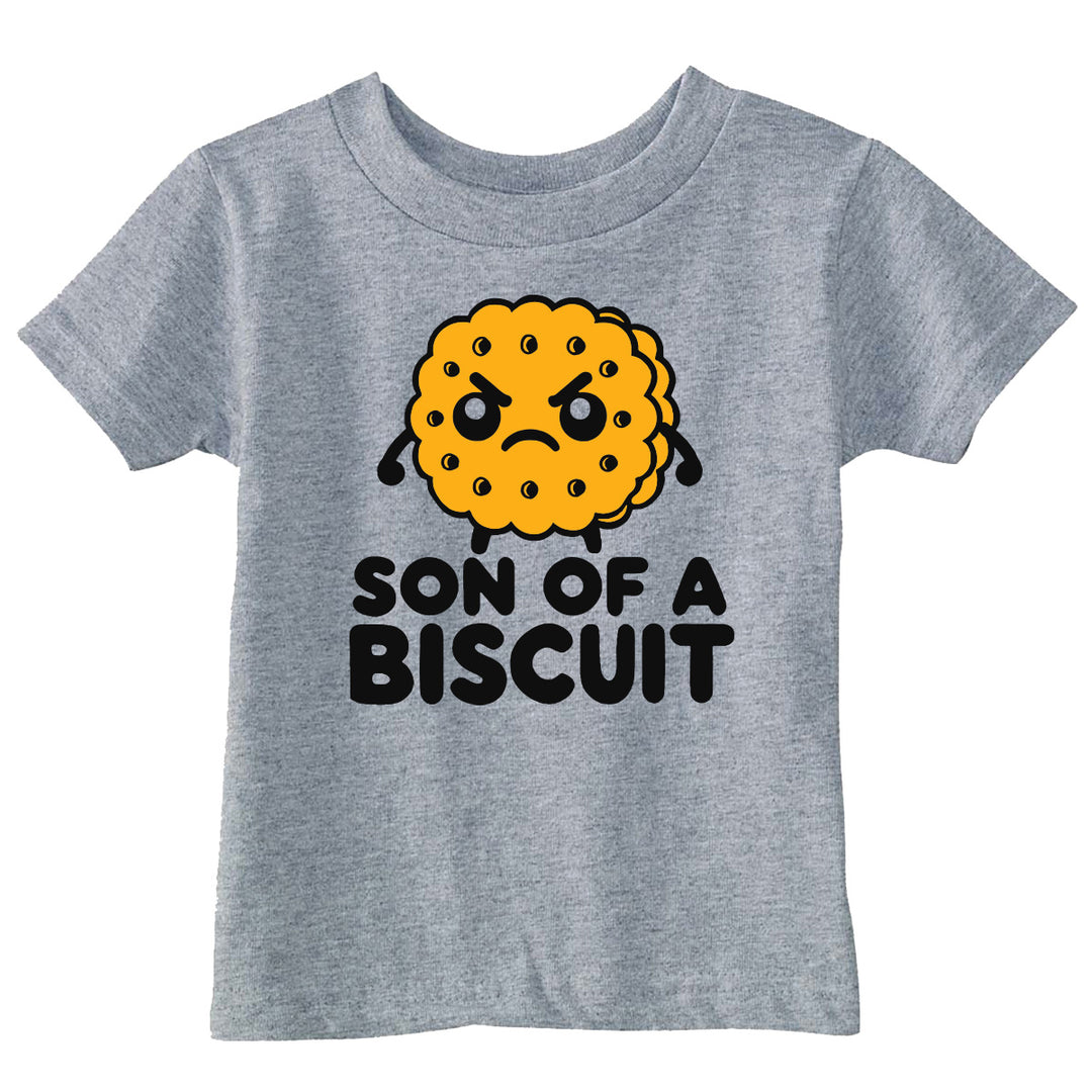 Funny Light Heather Grey - Son Biscuit Son Of A Biscuit Toddler T Shirt Nerdy food Tee