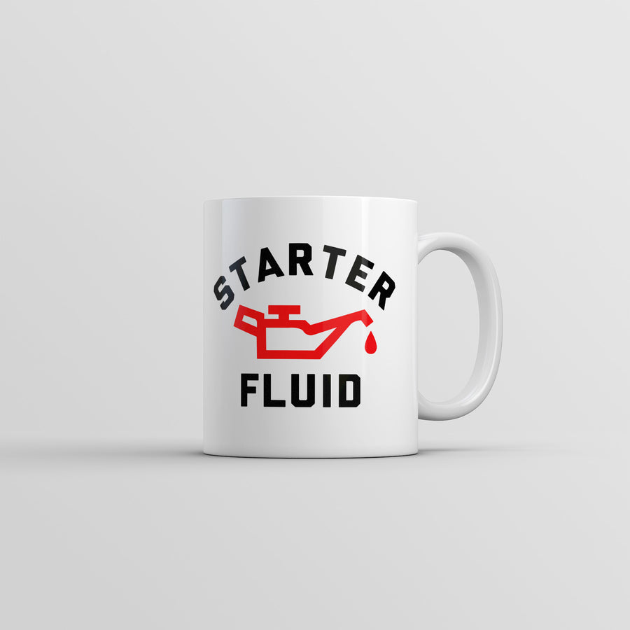 Funny White Starter Fluid Coffee Mug Nerdy coffee mechanic Tee