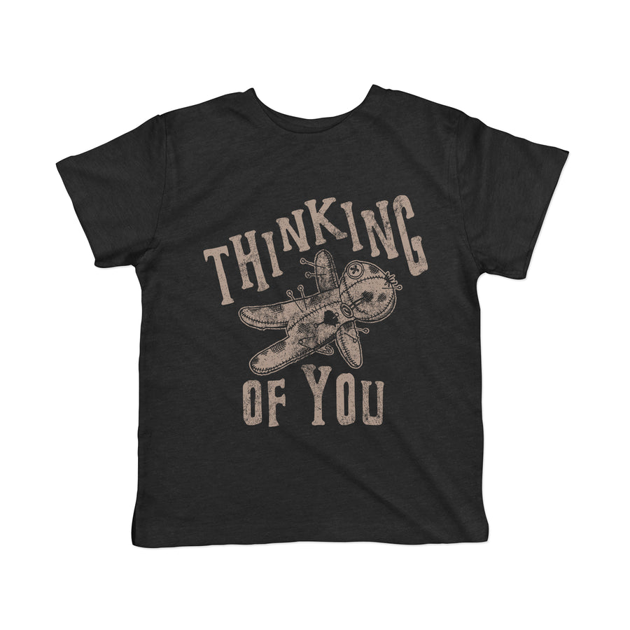 Funny Black Thinking Of You Toddler T Shirt Nerdy Halloween Tee