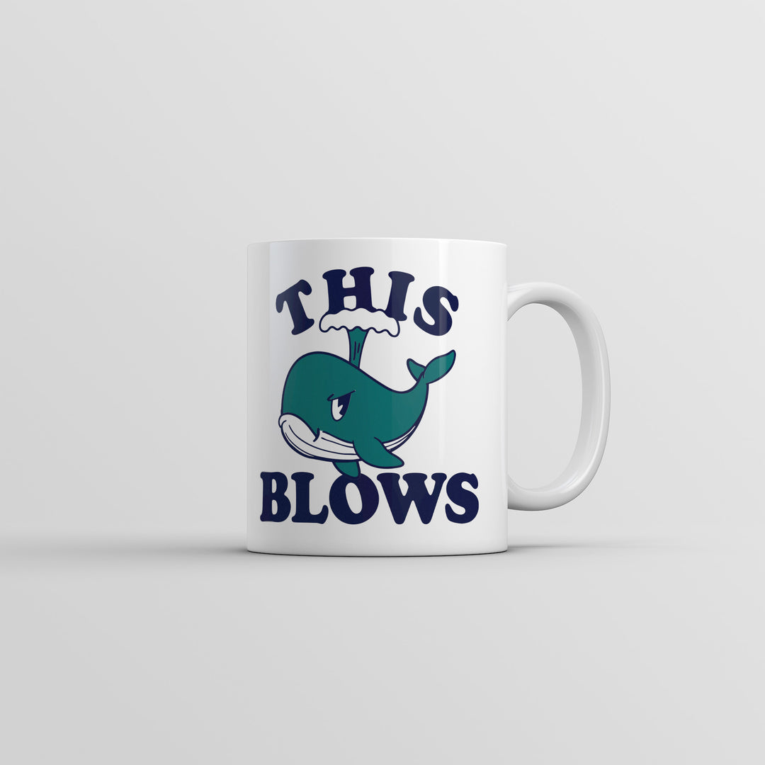 Funny White This Blows Coffee Mug Nerdy animal sarcastic Tee