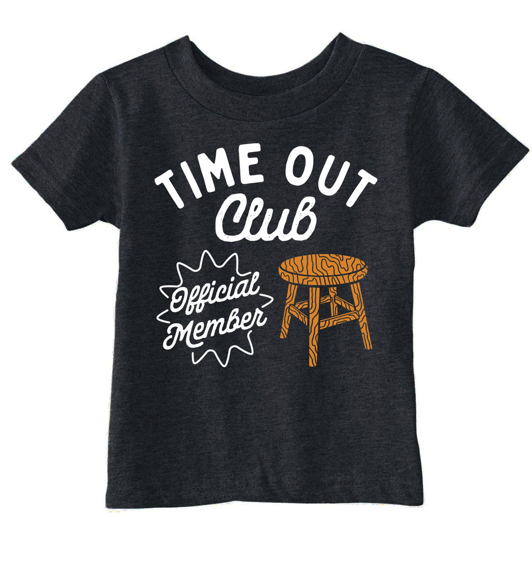 Funny Heather Black - Time Out Club Time Out Club Toddler T Shirt Nerdy sarcastic Tee
