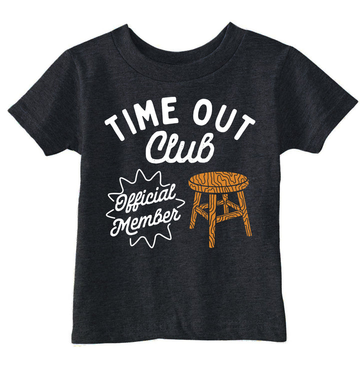 Funny Heather Black - Time Out Club Time Out Club Toddler T Shirt Nerdy sarcastic Tee