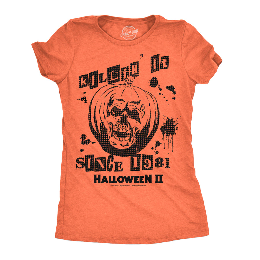 Funny Heather Orange - Killin It 1981 Killin It Since 1981 Womens T Shirt Nerdy Halloween TV & Movies retro Tee