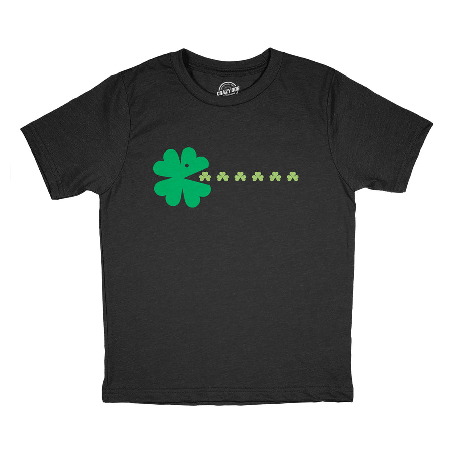 Funny Heather Black - St Paddys Gamer St Paddys Gamer Youth T Shirt Nerdy Saint Patrick's Day Video Games Tee
