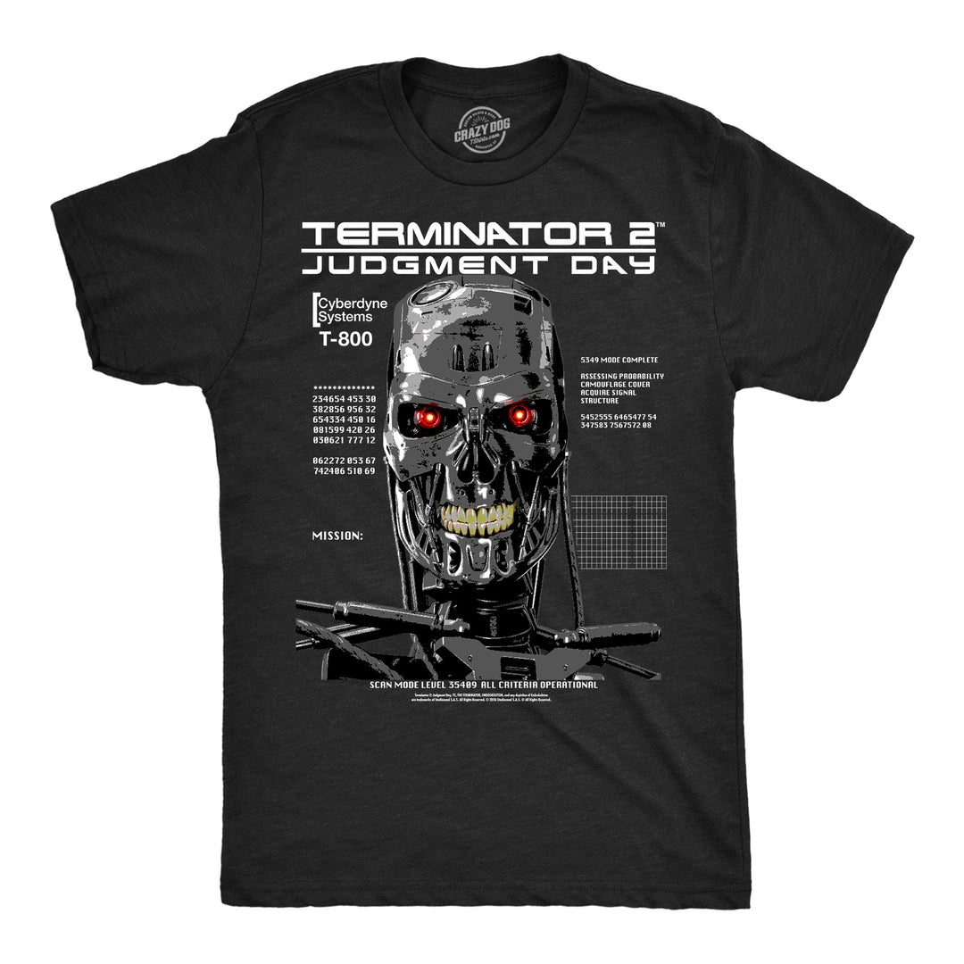 Funny Heather Black - T 800 Endo Skull T 800 Endo Skull Mens T Shirt Nerdy TV & Movies Tee