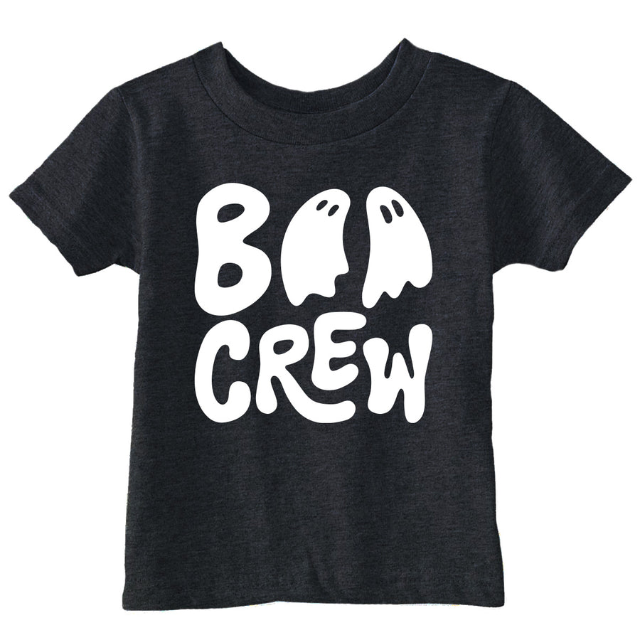 Funny Heather Black - Boo Crew Boo Crew Toddler T Shirt Nerdy Halloween Tee