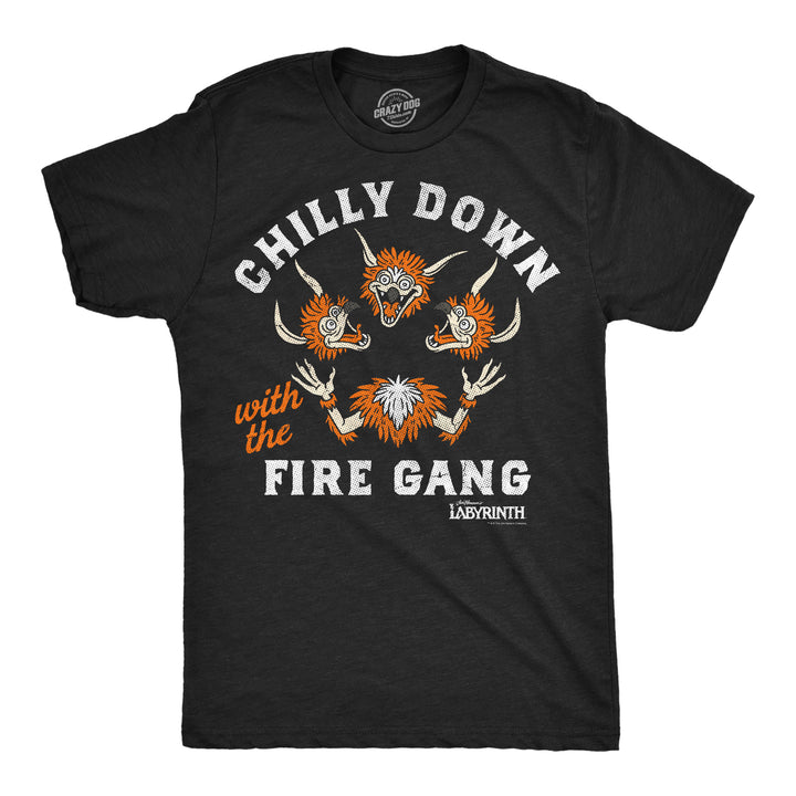 Funny Heather Black - Chilly Fire Gang Chilly Down With The Fire Gang Mens T Shirt Nerdy TV & Movies Tee