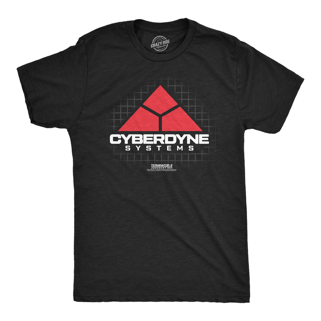 Funny Heather Black - Cyberdyne Systems Logo Cyberdyne Systems Logo Mens T Shirt Nerdy TV & Movies Tee