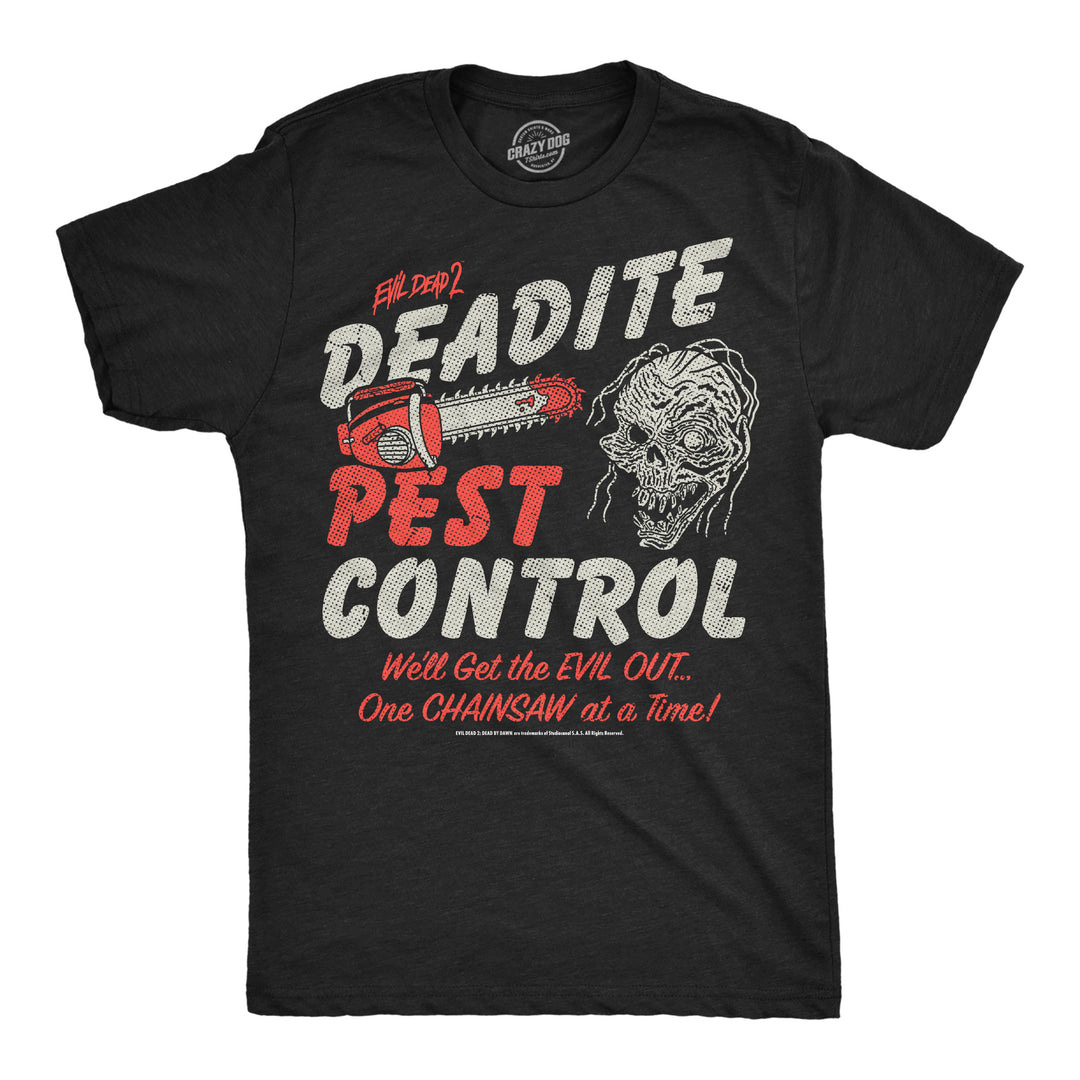 Funny Heather Black - Deadite Pest Deadite Pest Control Mens T Shirt Nerdy Halloween TV & Movies Tee