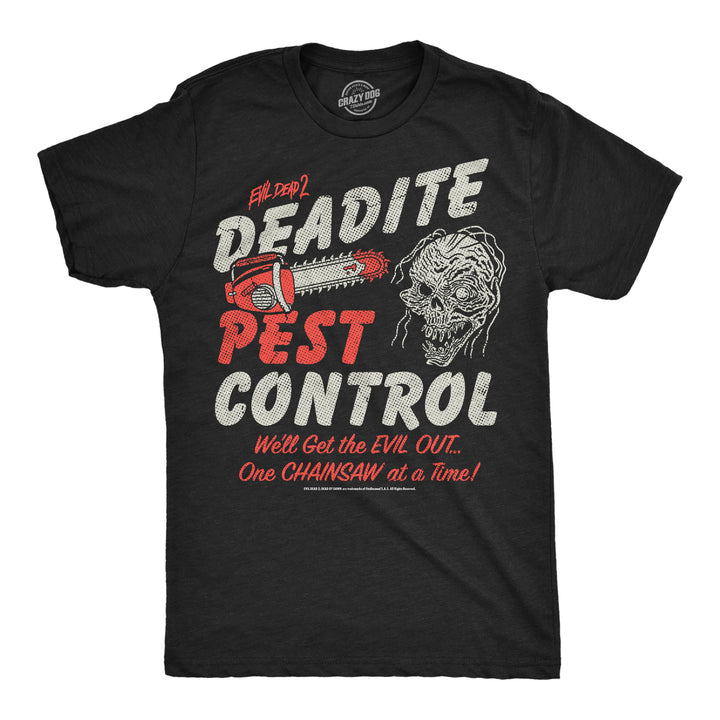 Funny Heather Black - Deadite Pest Deadite Pest Control Mens T Shirt Nerdy Halloween TV & Movies Tee